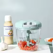 500/900ML Manual Meat Grinder & Garlic Press – Multi-Function Vegetable Chopper for Kitchen