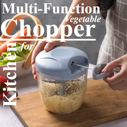 500/900ML Manual Meat Grinder & Garlic Press – Multi-Function Vegetable Chopper for Kitchen