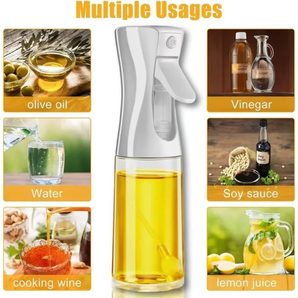 Reusable Olive Oil Spray Bottle – Food-Grade Cooking Oil & Vinegar Dispenser (Mist Sprayer)