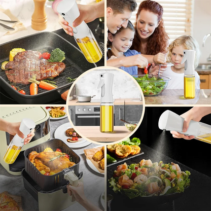 Reusable Olive Oil Spray Bottle – Food-Grade Cooking Oil & Vinegar Dispenser (Mist Sprayer)