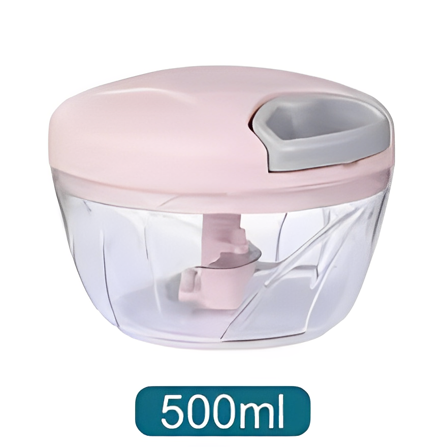 500/900ML Manual Meat Grinder & Garlic Press – Multi-Function Vegetable Chopper for Kitchen
