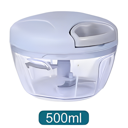 500/900ML Manual Meat Grinder & Garlic Press – Multi-Function Vegetable Chopper for Kitchen